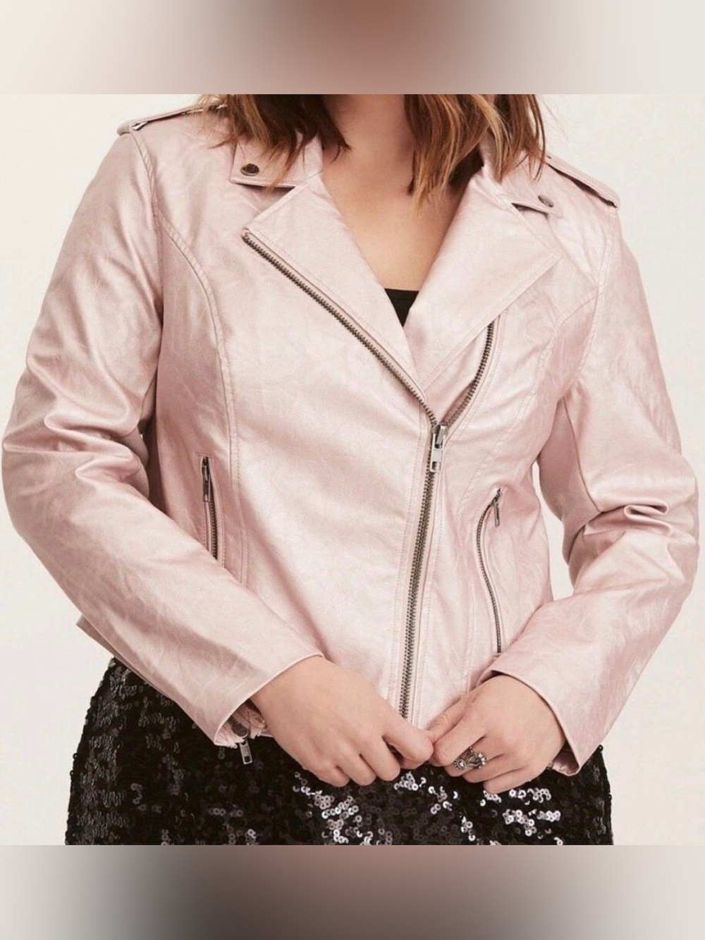 Torrid Faux-Leather Moto Jacket